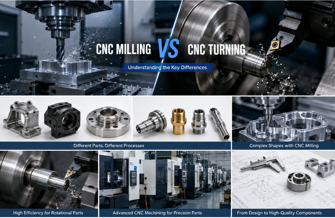 Sự khác biệt giữa Phay CNC và Tiện CNC là gì?